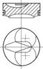 Поршень в комплекте на 1 цилиндр 2-й ремонт 8728710730 NURAL