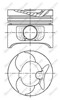 Поршень в комплекте на 1 цилиндр 2-й ремонт 8774310710 NURAL