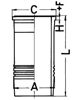 Поршневая гильза 89834110 KOLBENSCHMIDT