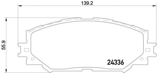 Комплект тормозных колодок, дисковый тормоз 8DB355006861
