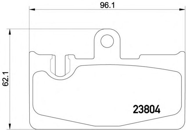 Комплект тормозных колодок, дисковый тормоз 8DB355011661
