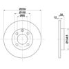 Диск тормозной передний 8DD355100131 HELLA