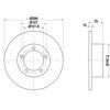 Тормоз дисковый передний 8DD355101591 HELLA