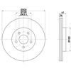 Диск тормозной передний 8DD355108041 HELLA