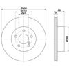 Задний тормозной диск 8DD355108861 HELLA