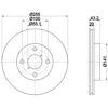 Передний тормозной диск 8DD355108881 HELLA