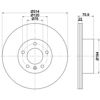 Тормозные диски 8DD355109801 HELLA