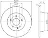 Дисковый тормоз 8DD355110091 HELLA