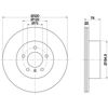 Задний тормозной диск 8DD355114001 HELLA