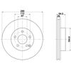 Передний тормозной диск 8DD355114201 HELLA