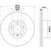 Передний тормозной диск 8DD355115381 HELLA