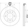 Диск тормозной передний 8DD355115731 HELLA