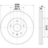 Тормоз дисковый передний 8DD355116031 HELLA