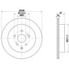 Тормозной диск 8DD355116781 HELLA