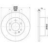 Задний тормозной диск 8DD355117641 HELLA