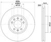 Ротор тормозной 8DD355125411 HELLA