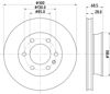 Диск тормозной передний 8DD355131891 HELLA