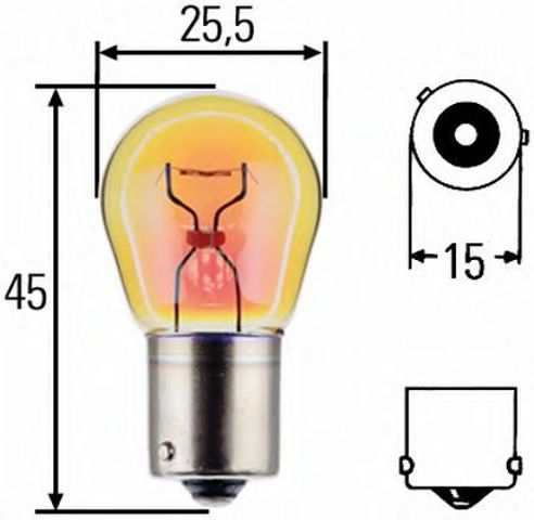 Лампа накаливания, фонарь указателя поворота| лампа накаливания, фонарь указателя поворота 8GA 006 841-251