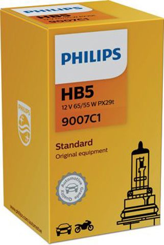Лампа галогенная philips standard hb5 12v 65/55w 9007C1
