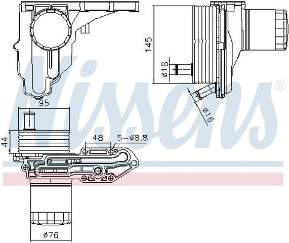 Радиатор АКПП 91329 NISSENS