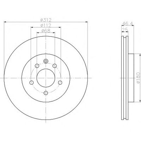 Ротор тормозной 92106105 TEXTAR