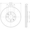 Диск гальмівний citroen/peugeot berlingo/c4/c5/207/308 "f d=283mm "98>> 92111603