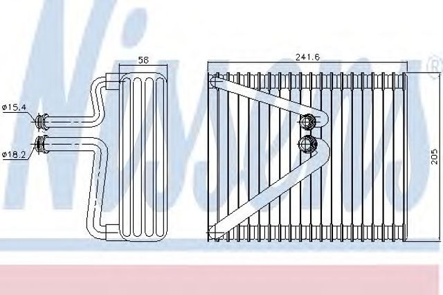 Испаритель кондиционера 92206 Nissens