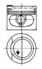 Поршень в комплекте на 1 цилиндр, 4-й ремонт (+1,00) 93928630 KOLBENSCHMIDT