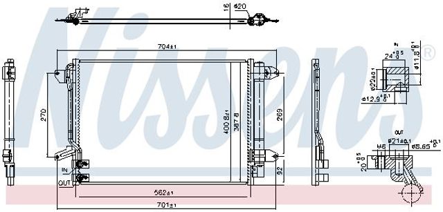 940907 Nissens Радиатор кондиционера