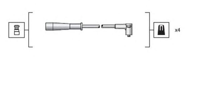 MAGNETI MARELLI 941318111130 Высоковольтные провода в наличии Винница