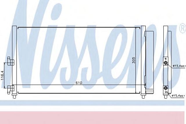 NISSENS 94727 Радиатор кондиционера в наличии Харьков