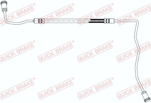 Гибкая тормозная трубка передняя 96021 QUICK BRAKE