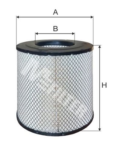 Фільтр повітряний mitsubishi canter vi, vii, viii 93- (вир-во m-filter) A8022