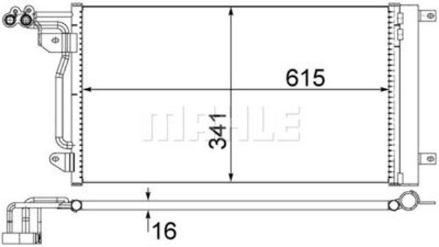 AC566000S MAHLE Радиатор кондиционера купить в Ирпень