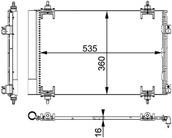 Конденсер AC667000S MAHLE