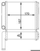 Радиатор печки (отопителя), задний AH128000S MAHLE