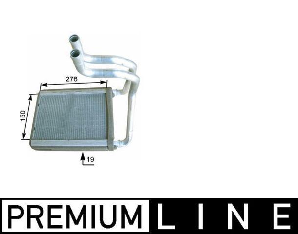 MAHLE AH175000P Радиатор печки (отопителя) в наличии Львов