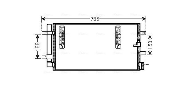 Конденсатор системы охлаждения AIA5297D AVA