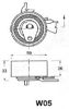 Ролик натяжителя BEW05 JAPANPARTS