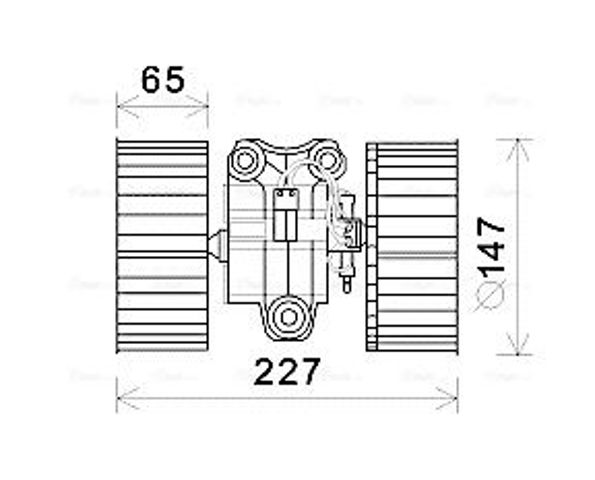 Моторчик печки BW8470 AVA