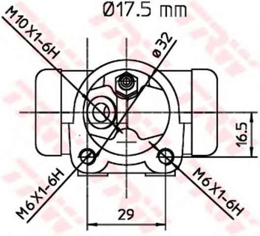 Робочий гальмівний циліндр smart "rr "98-07 BWC247
