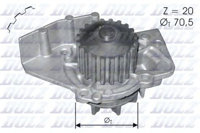 Насос охлаждения C120 DOLZ