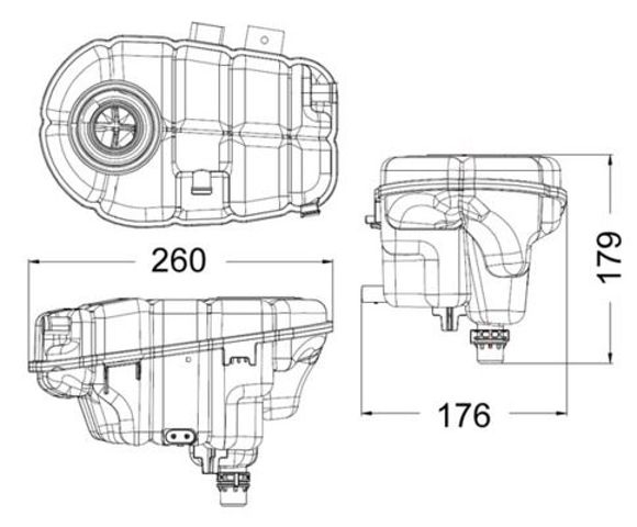 Расширительный бачок охлаждения CRT60000S MAHLE