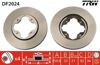 Передний тормозной диск DF2024 TRW