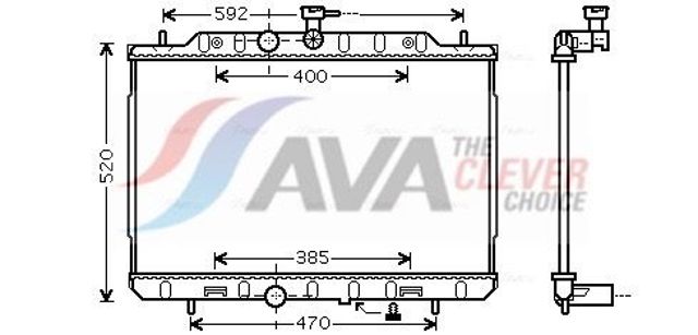 Радиатор основной DN2292 AVA