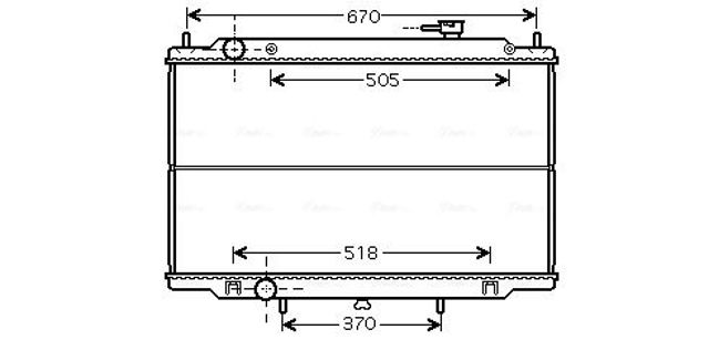 Радиатор DN2302 AVA