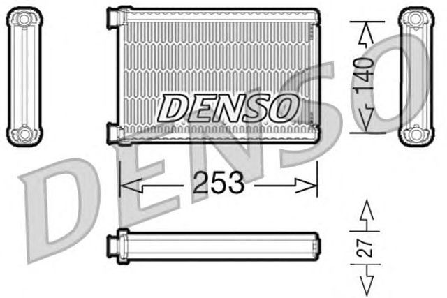 Радиатор отопителя салона DRR05005