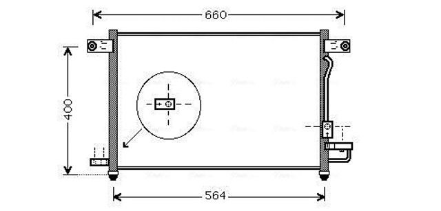Трубопроводы и радиатор кондиционера DW5061D AVA