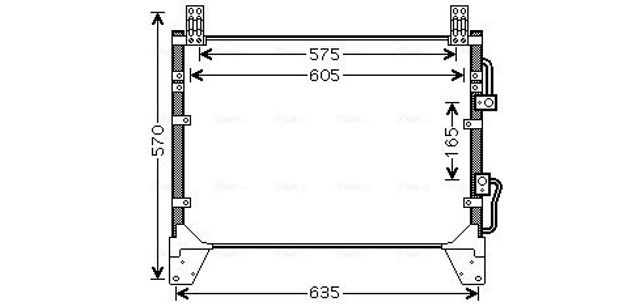 Радиатор кондиционера DW5142 AVA