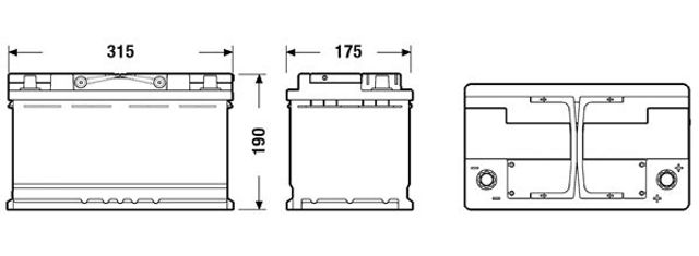 Автомобильная батарея EK820 EXIDE